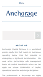 Mobile Screenshot of anchoragecapital.com.au